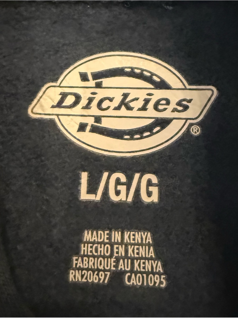 Dickies Men's Logo Pullover Fleece Hoodie, Water Repellent, Dark Navy,Large - Picture 5 of 10